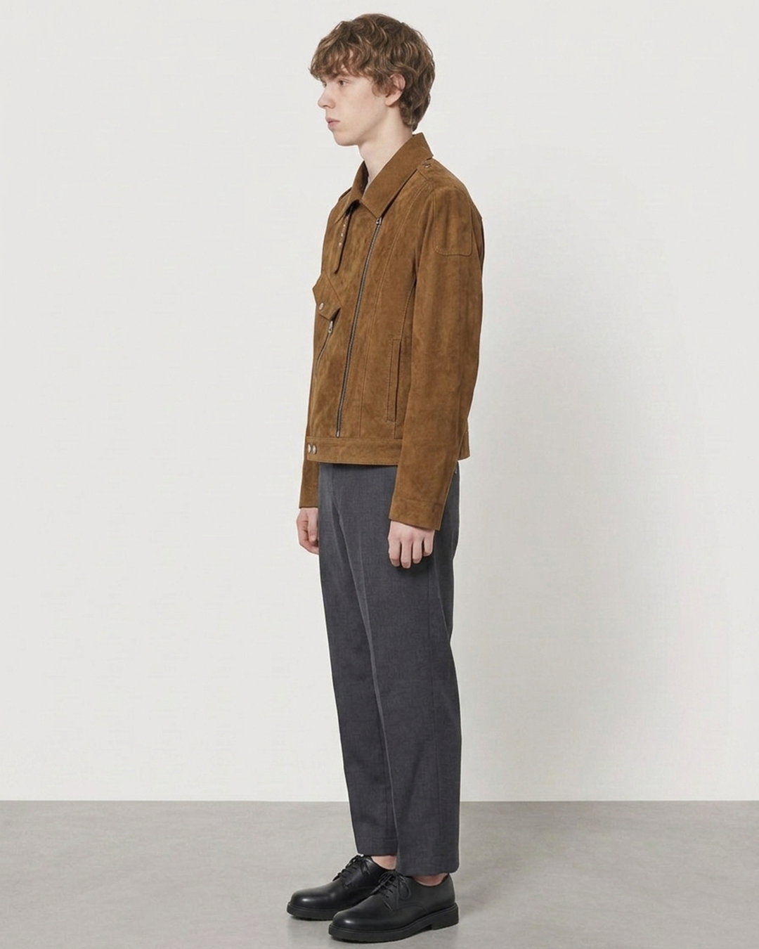 TRACE SUEDE BIKER JACKET