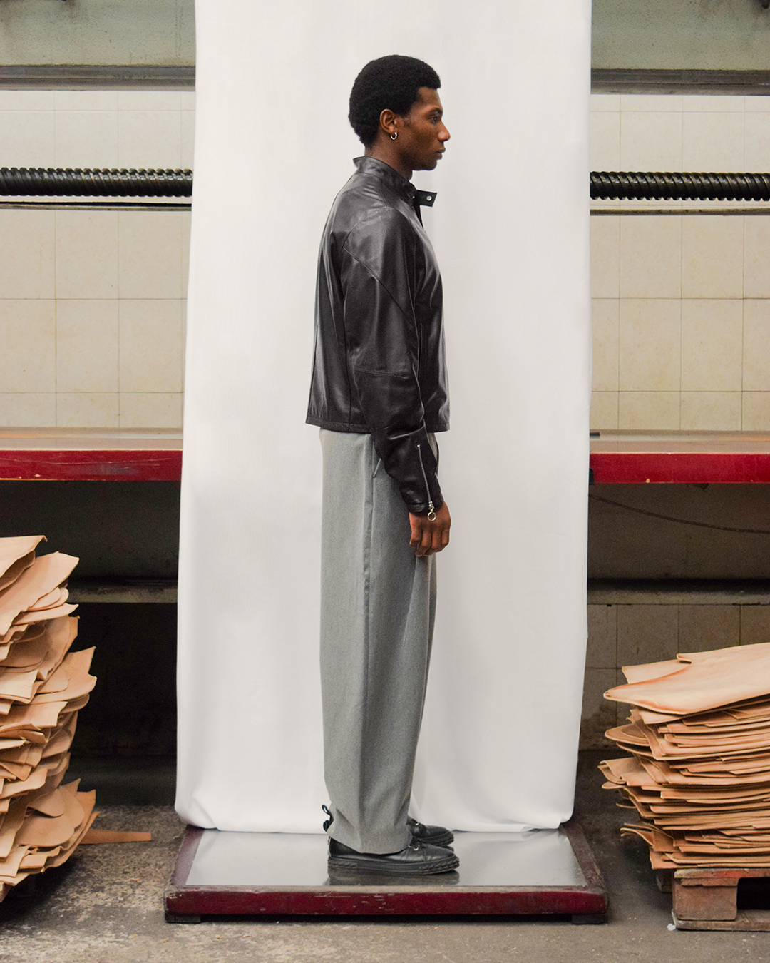 SHARD BIKER LEATHER JACKET