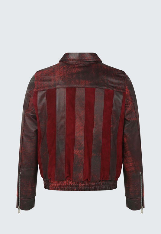 SAFARI JACKET WINE (EFECTO DESGASTADO)