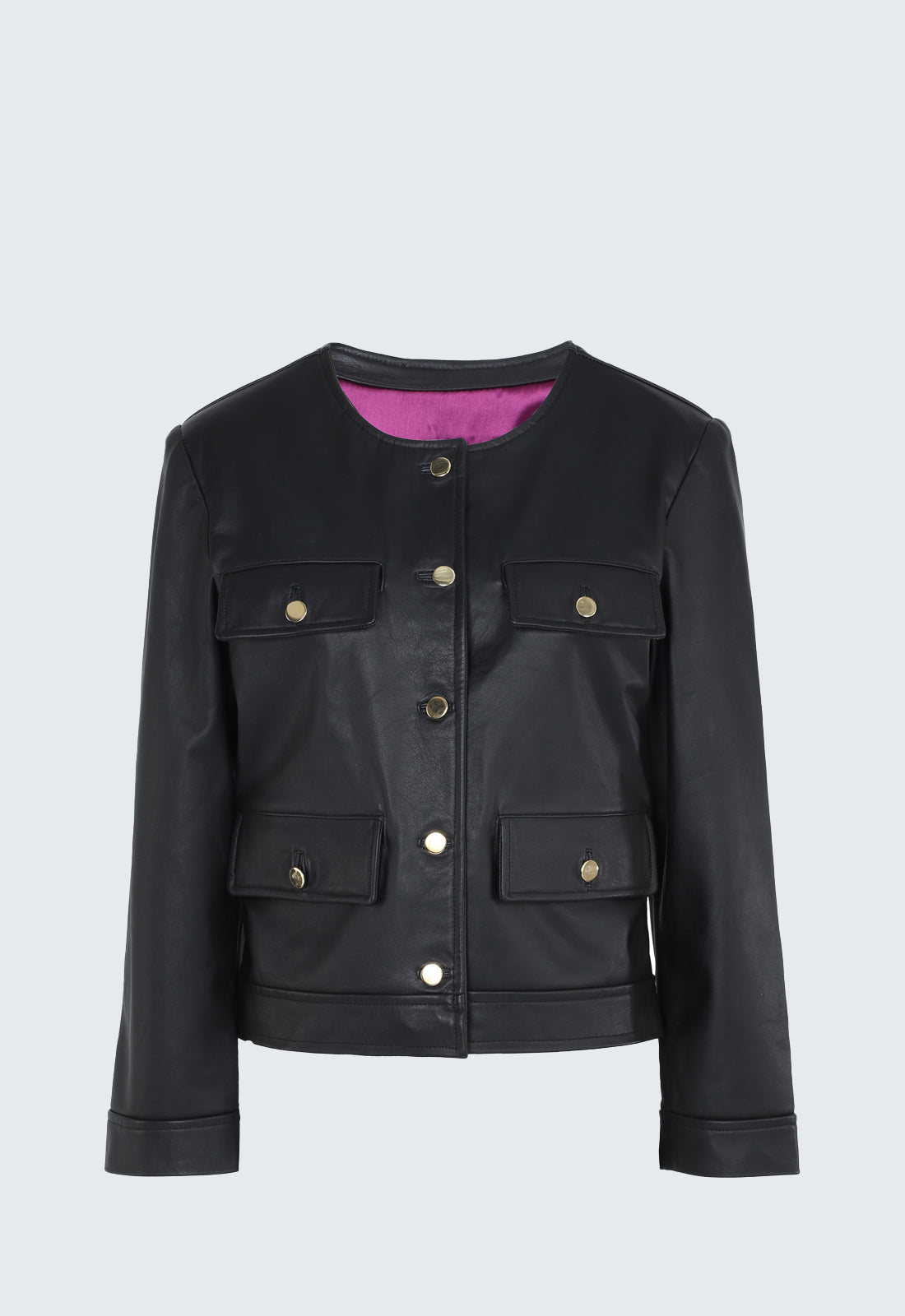 SERRA LEATHER BLAZER