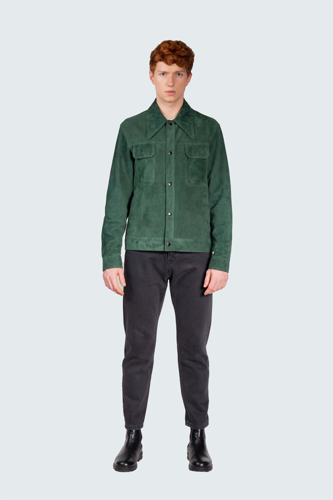 MONTIERI SUEDE JACKET VERDE