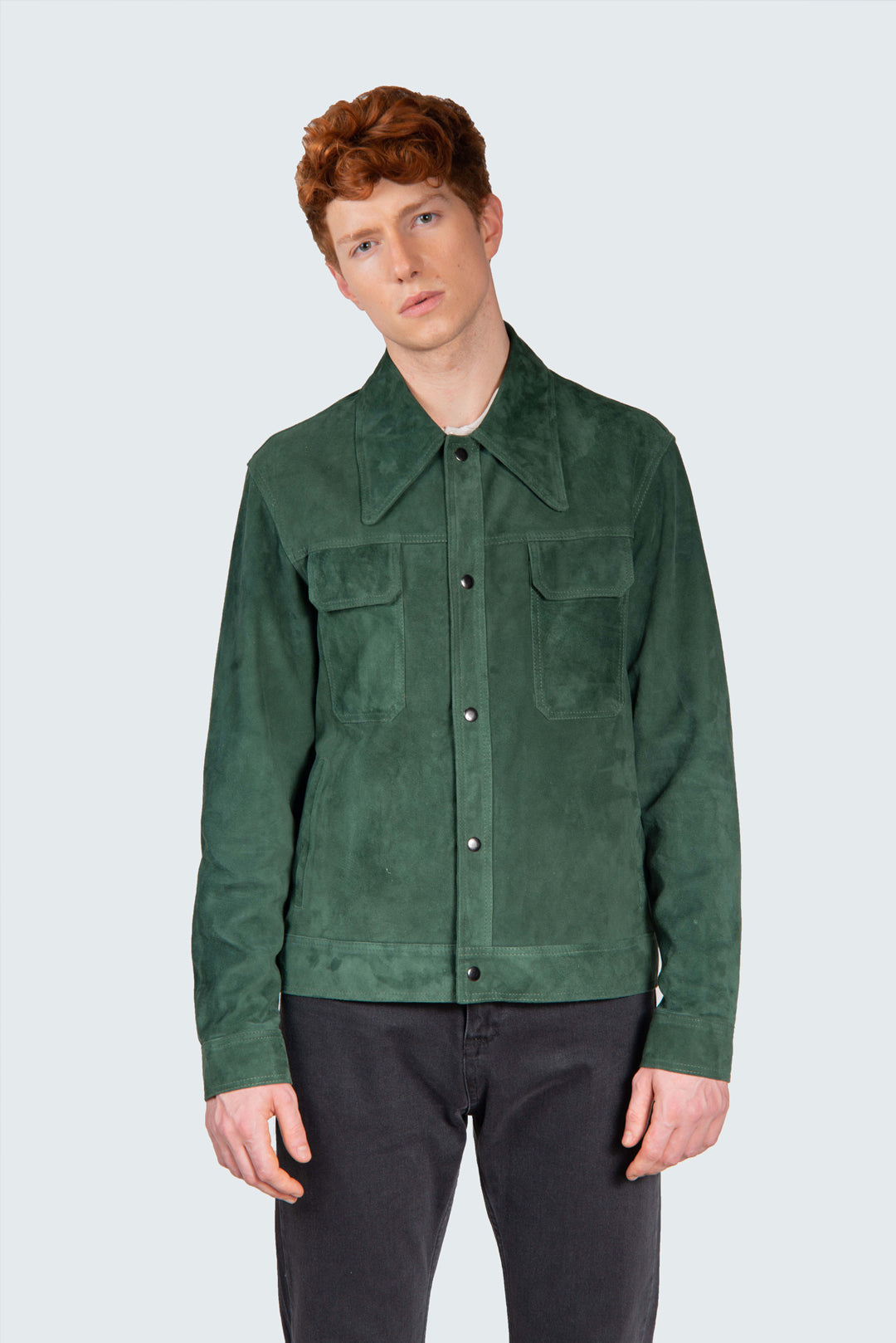 MONTIERI SUEDE JACKET VERDE