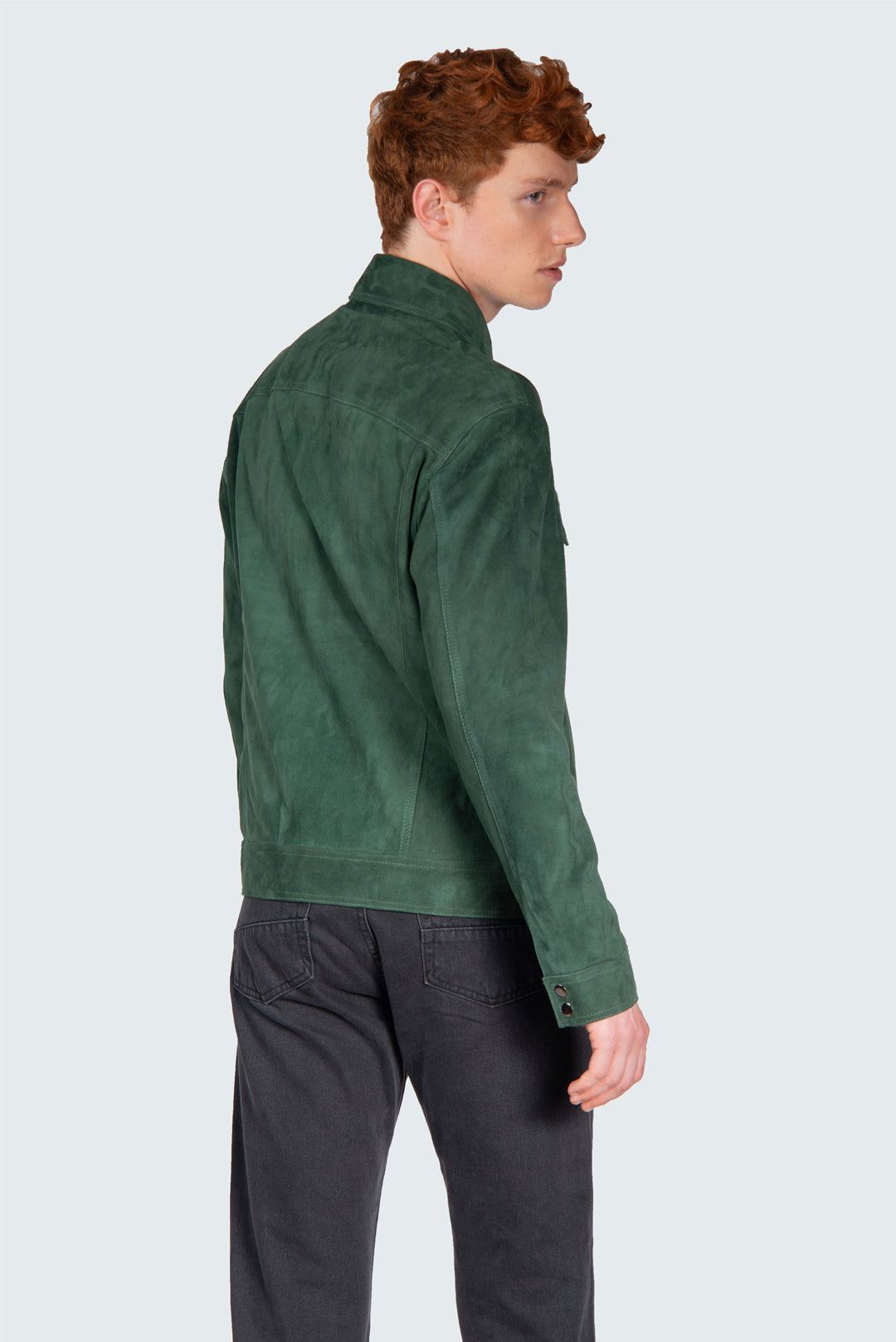 MONTIERI SUEDE JACKET VERDE