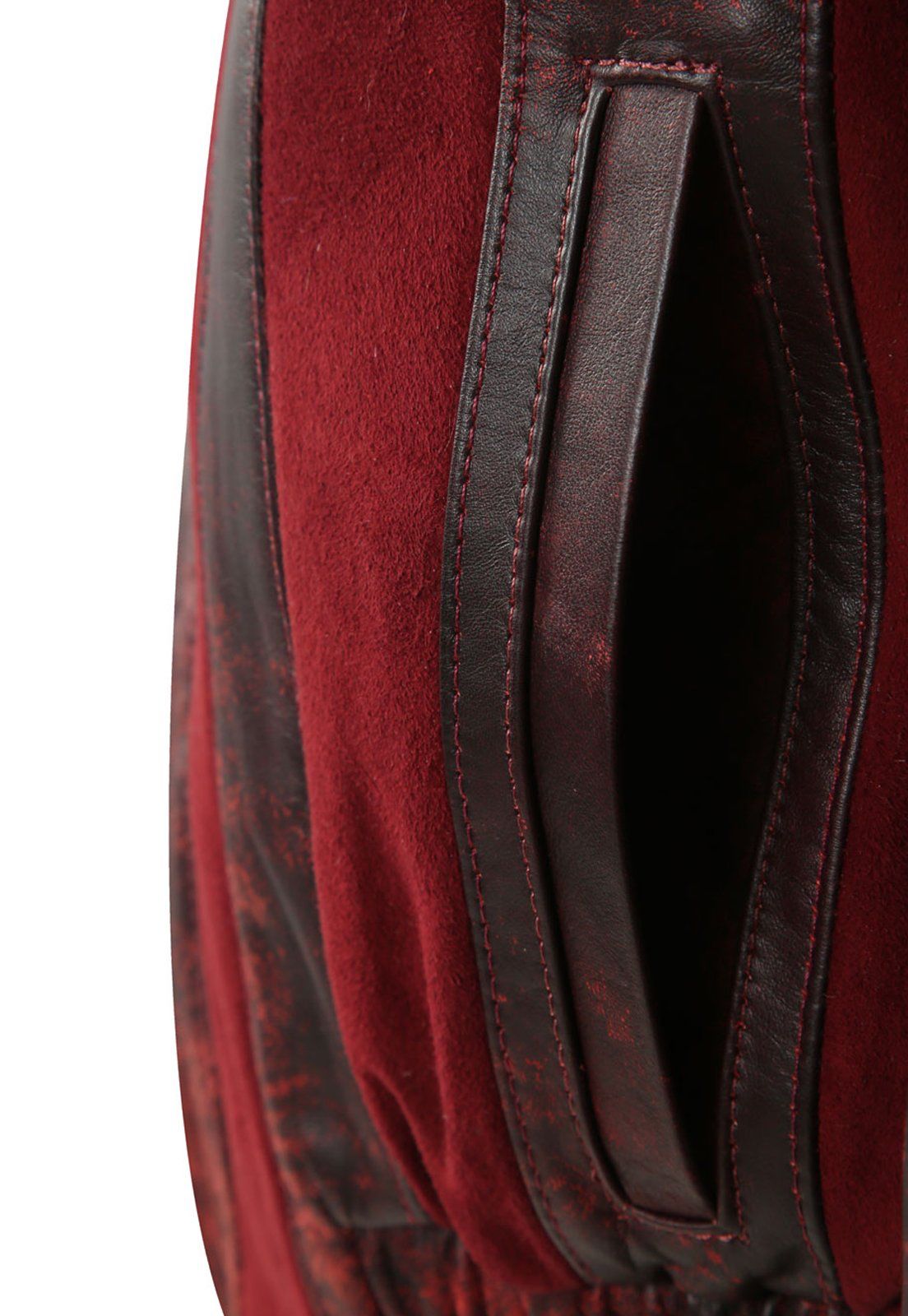 SAFARI JACKET WINE (EFECTO DESGASTADO)