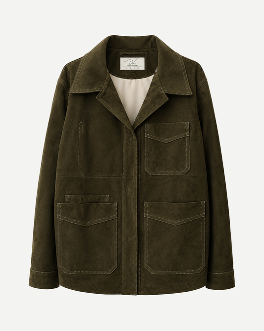 SLATE SUEDE JACKET