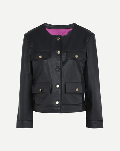 SERRA LEATHER BLAZER