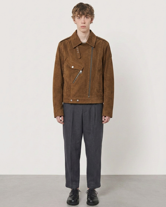 TRACE SUEDE BIKER JACKET