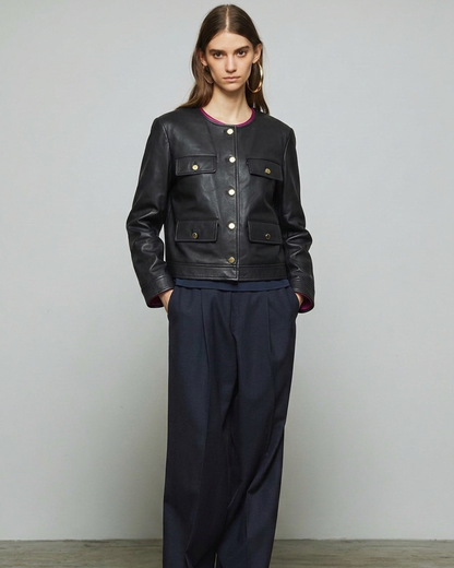 SERRA LEATHER BLAZER