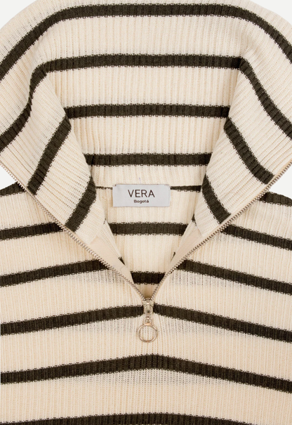 POLO MODE MERINO ZIP UP