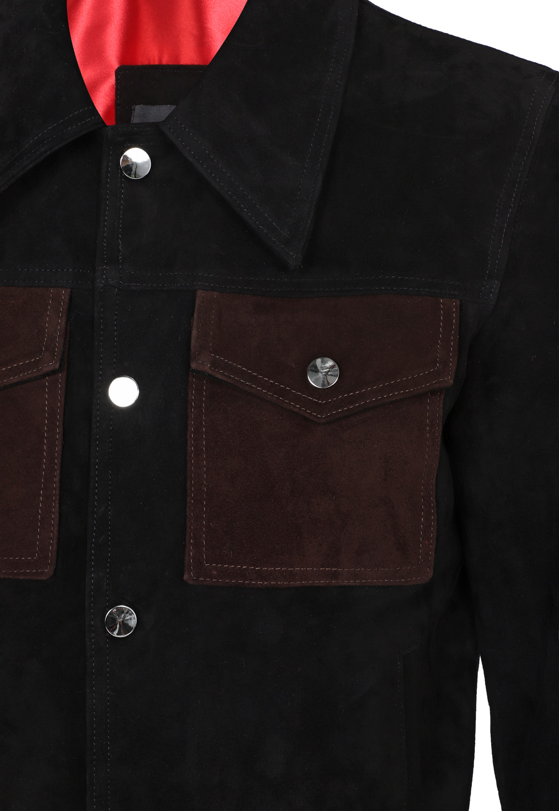 MONTIERI SUEDE JACKET NEGRO Y MARRÓN