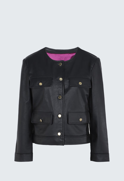 SERRA LEATHER BLAZER