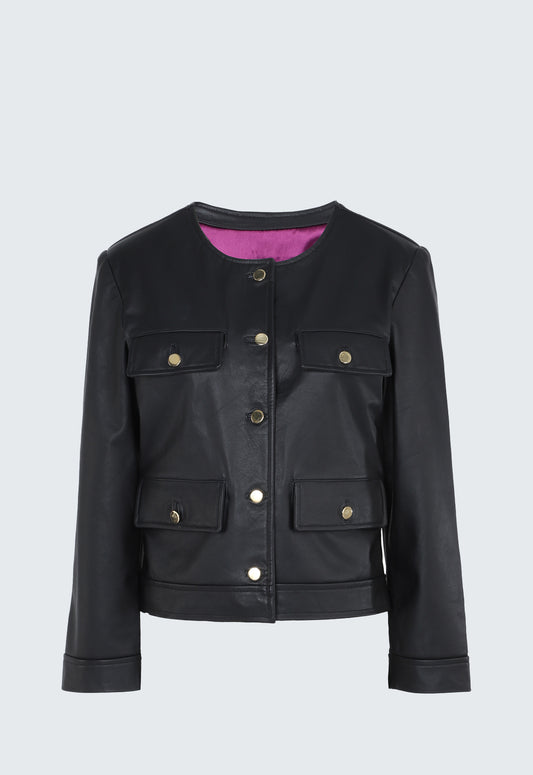 SERRA LEATHER BLAZER
