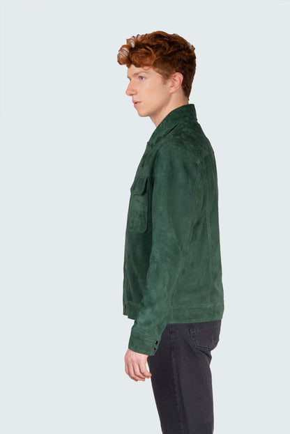 MONTIERI SUEDE JACKET VERDE