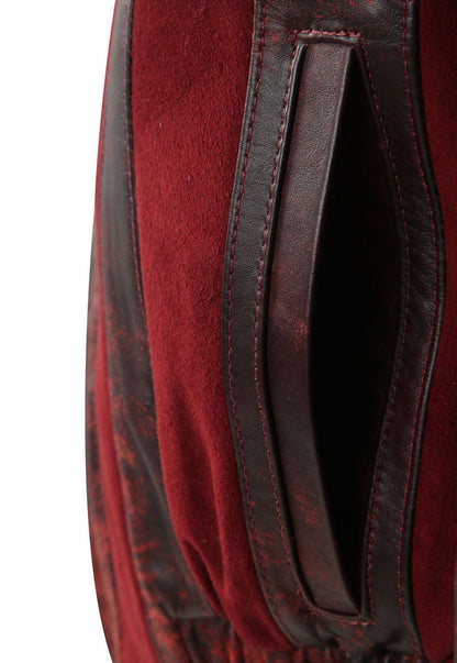 SAFARI JACKET WINE (EFECTO DESGASTADO)